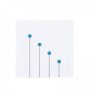 High Quality 2mm 86x86mm Touch Switch Tempered Glass Plate