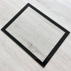 ホットセール 10 インチ TFT ディスプレイ用ブラック フレーム強化ガラス