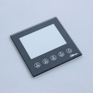 Placa de vidro impressa preta personalizada de 3 mm para aquecedor solar de água