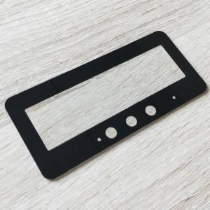 2mm Black Printed Cover Glass for Electrical Appliance