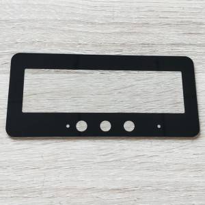 2mm Black Printed Cover Glass for Electrical Appliance