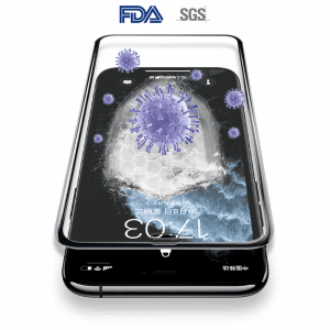 Antibacterieel iPhone-gehard glas