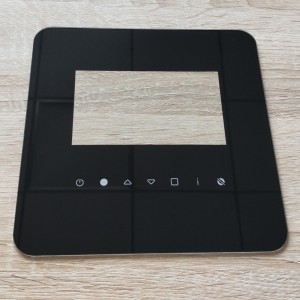 กระจกฝาครอบด้านหน้า OEM 2 มม. สีดำจาก Smart Home Controller