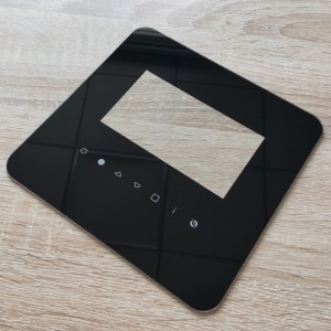 กระจกฝาครอบด้านหน้า OEM 2 มม. สีดำจาก Smart Home Controller