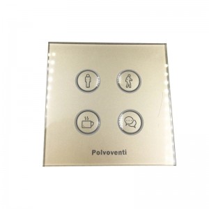 Concave Switch Touch Wall Light Glass Panel for Smart Automation