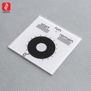 2mm UV Printed Touch Wall Light Switch Glass Panel