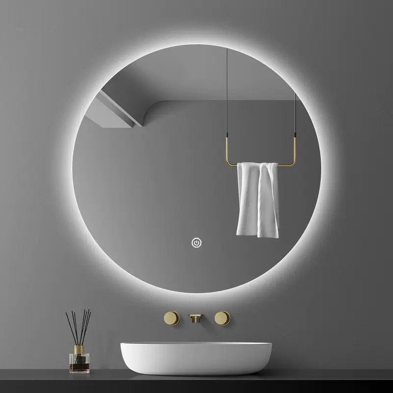 Dimmable Round Backlit LED mirror bathroom...