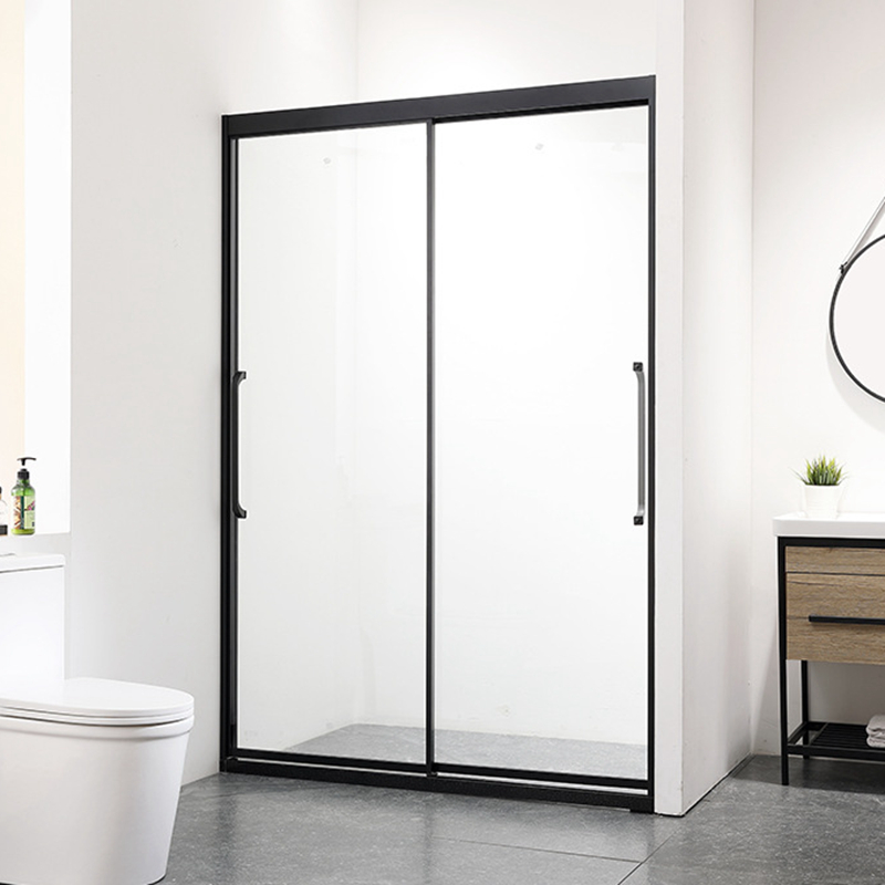 Wall to Wall Sliding Shower Door Easy Clean Tempered Glass Shower Screen