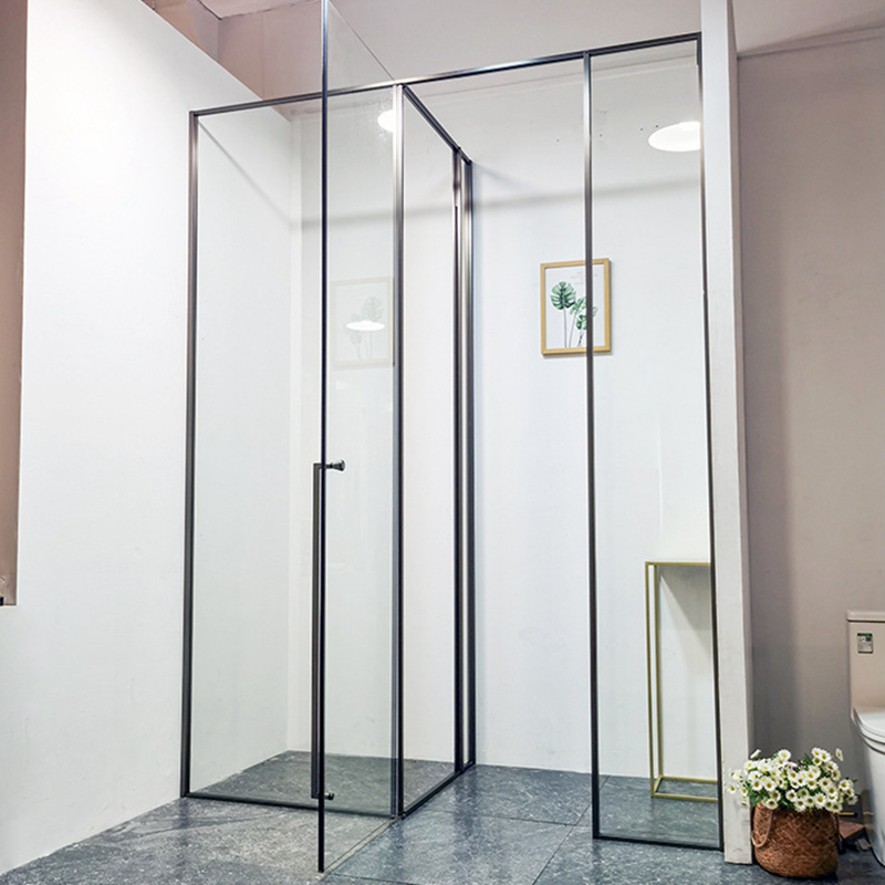 Wall to Wall Easy to Clean Shower Screen Pivot Door Shower Enclosures