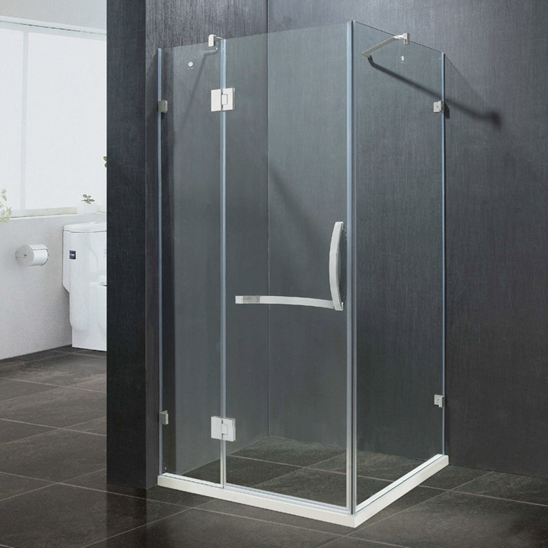 Corner Shower Enclosures with Hinged Door Open Outwards or Inwards