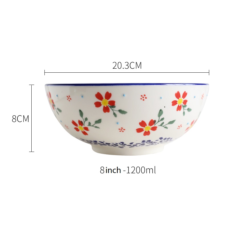 Bohemia Style Hand Made Underglaze Ceramic Stoneware Bowl Set Manufacturer Product Details (3)gwy