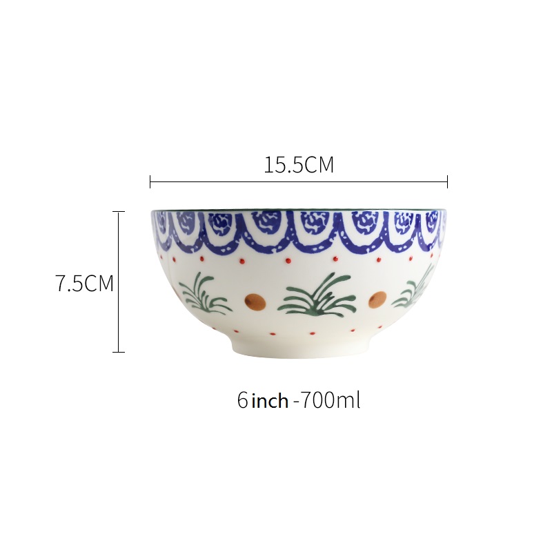 Hand Painted Underglaze Ceramic Bowl Stoneware Dinnerware Set Manufacturer Product Details (3)ubv