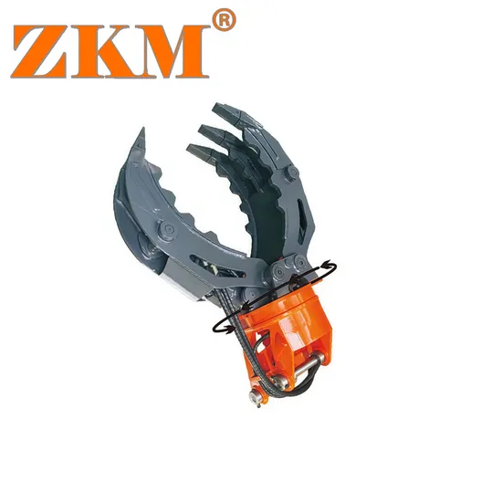 Factory Supply Robust Rotating Hydraulic Excavator Attachment Bucket Grapple Bucket Wood Grab Bucket