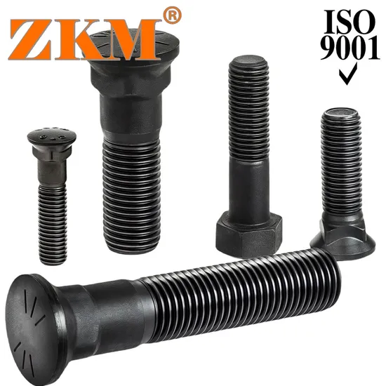 1s1859 2m8758 3y1129 High Quality 12.9 Grade Track Shoe Bolt and Nut for Dozers D6c D6d D6f D7 D7c D7g 3/4'*57