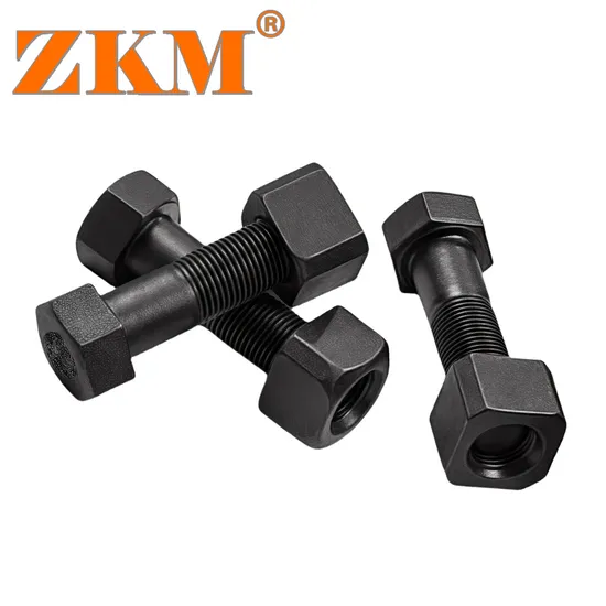 Heavy Hex Bolt Grade 10.9 12.9 with Fitting Nuts M16 M18 M20 M24 M30 M36 M48 M56 for Different Model Construction Machine