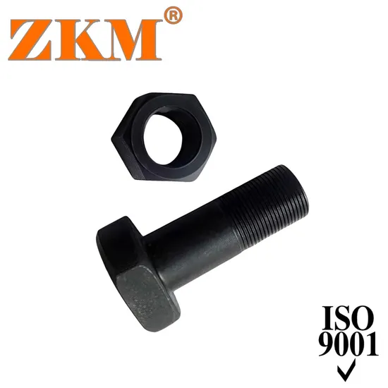 High-Strength Bolts and Nuts Grade 12.9 M24*75 Bolt and Nut for Excavator Sprocket