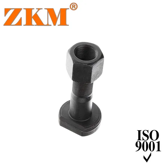 Premium 40cr Steel Hex Nut and Bolt for Excavator M12 M14 M16 M18 M20 M24 M21 M23 Standard Size Grade 8.8 5.8 Black Blade Track Chain Bolt and Nut