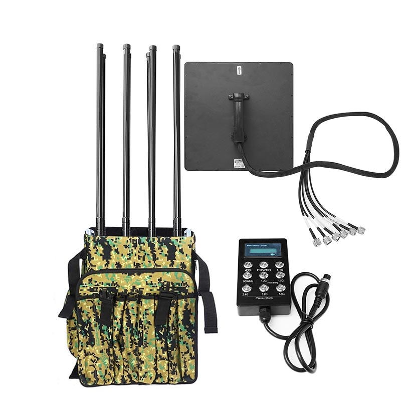 8 Band Anti Drone Jammer Portable Backpack Uav Drone Blocker Drone Jammer