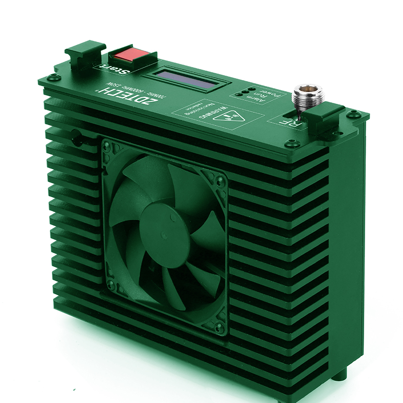 Modulo amplificatore di potenza del generatore di segnale DDS da 100 W a banda ultra larga 700-6000 MHz con ventola di raffreddamento e dissipatore di calore per Jammer Uav