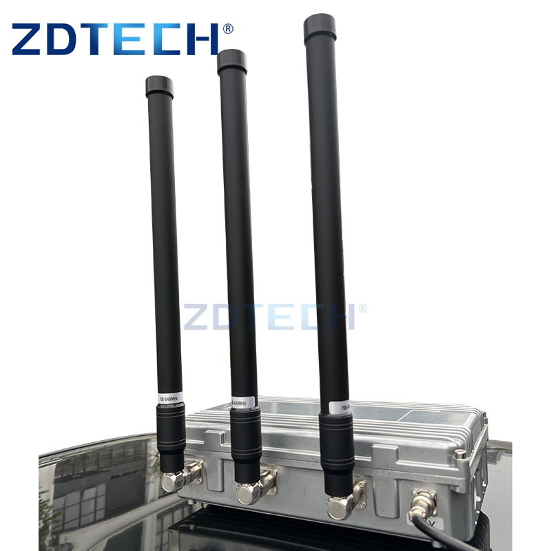 Customize150w 700/800/900GHz پهپاد تشخیص مسافت طولانی ضد پهپاد سیگنال خودرو سیستم آشکارساز FPV Jammer