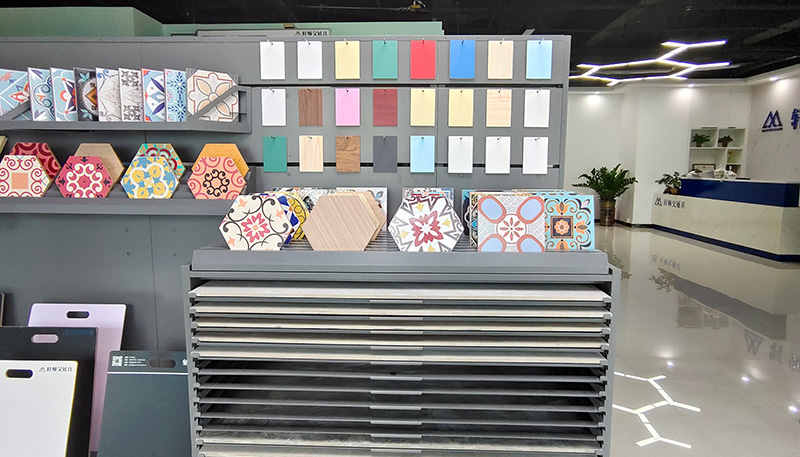 A-side interior decoration material display rack series