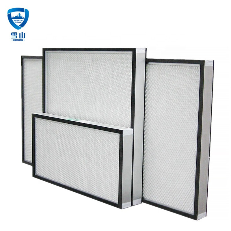 High efficiency customized size mini-pleated HEPA HVAC industrial air filter