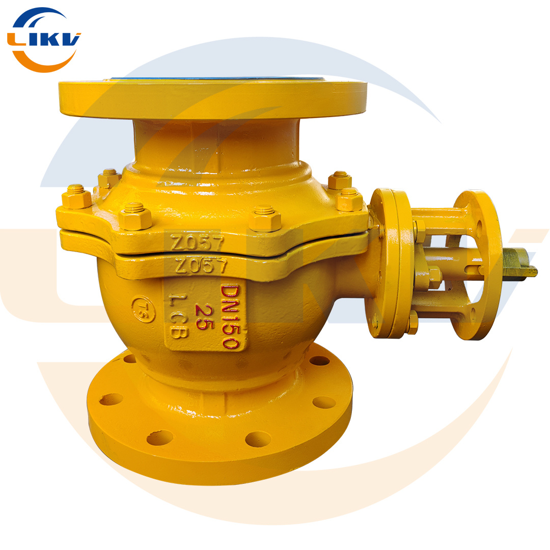 Cast steel flange ball valve, stainless steel ball core ball valve for gas and natural gas, DN150