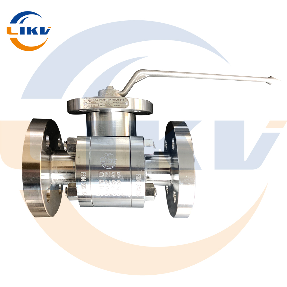 304 stainless steel duplex steel high-pressure forged steel flange ball valve, PN63 high temperature and sulfur resistance, in accordance with national and American standards