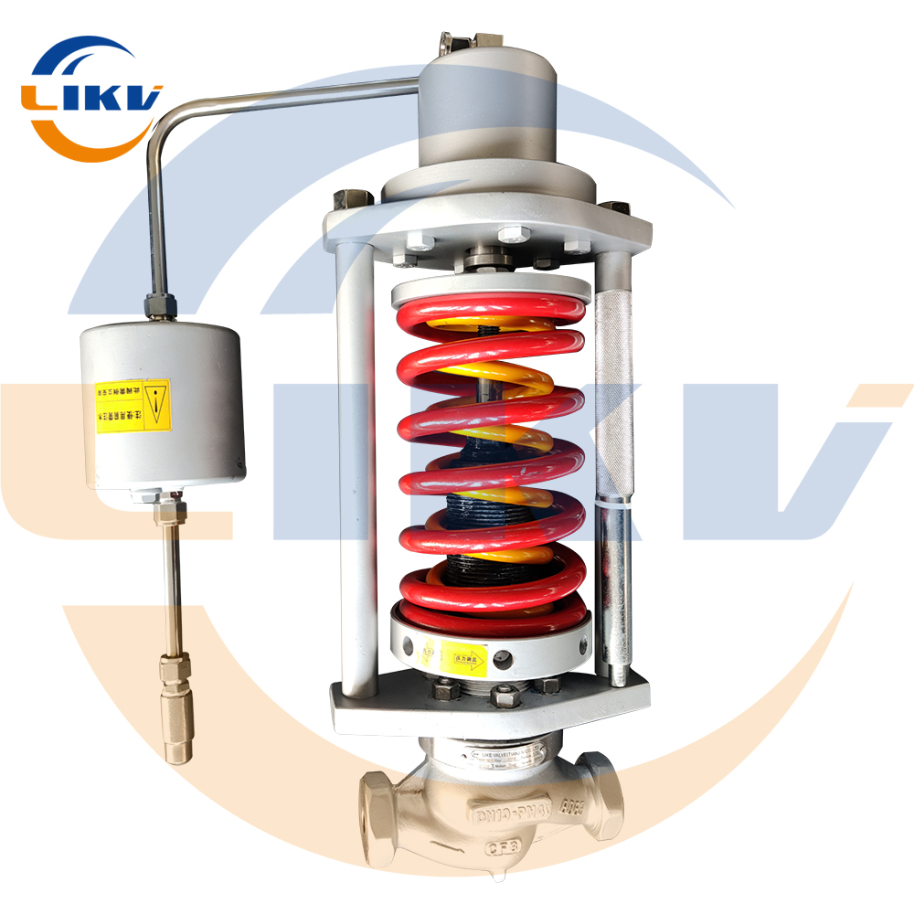 Samočinný regulačný ventil - dusíkové potrubie automatický konštantný tlak stabilný protitlak prietokový tlakový redukčný ventil pary