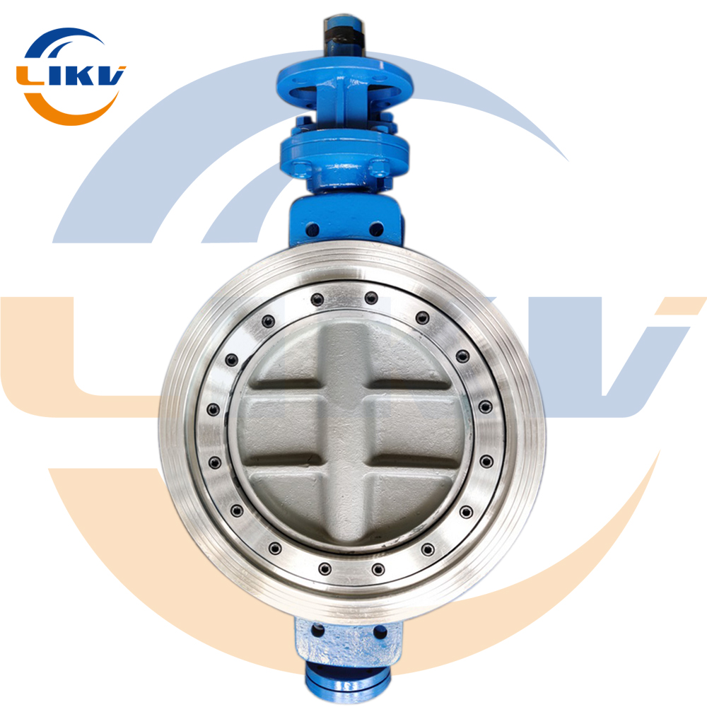 Stainless steel hard seal clamp butterfly valve WCB KET88 DN500 16C three eccentric multi-layer hard seal butterfly valve high temperature valve