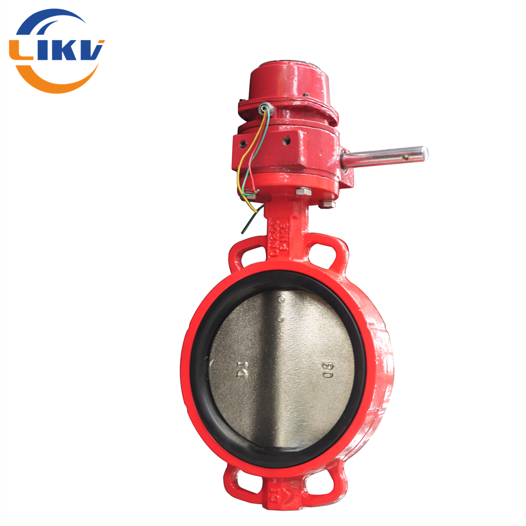 Wafer Remote Control Butterfly Valve with Fire Fighting Signal