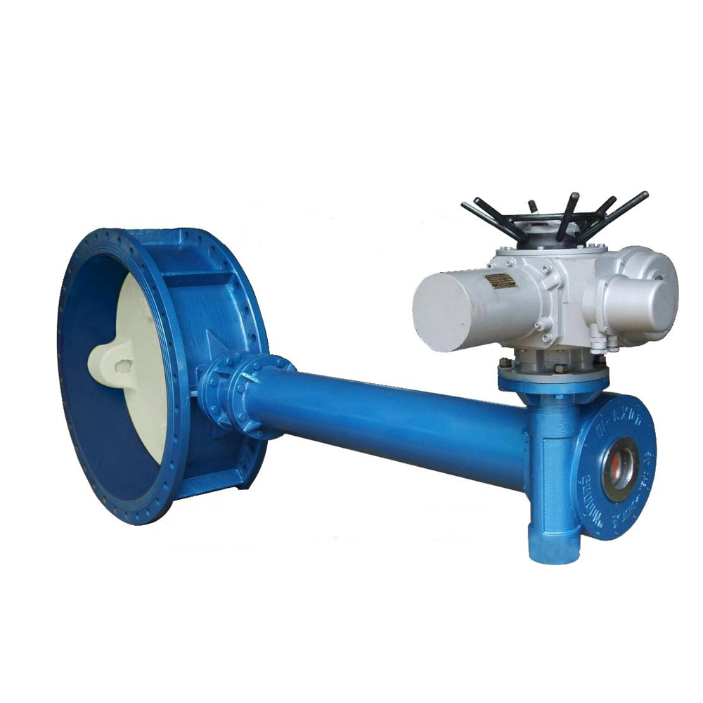 Flange butterfly valve with e...