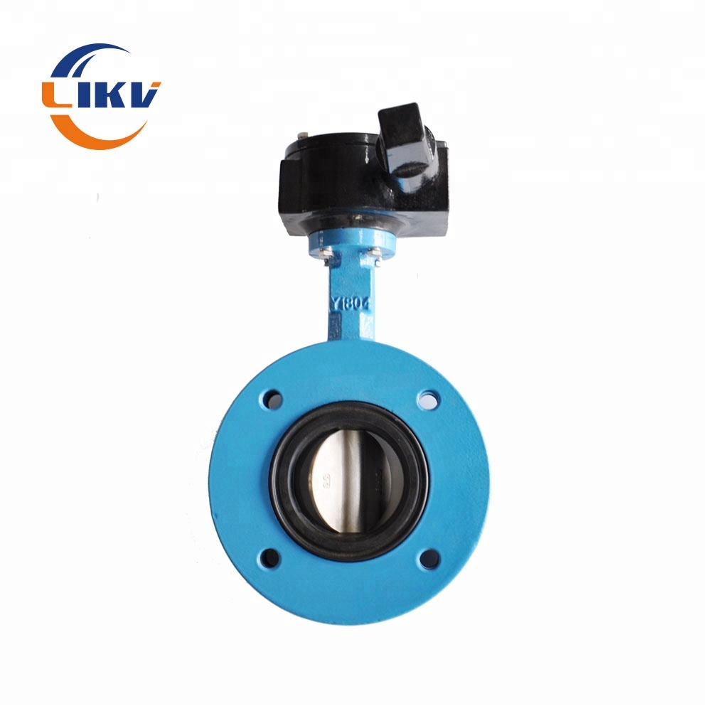 U Type Flange Type Without Pin Butterfly Valve for water oil gas 