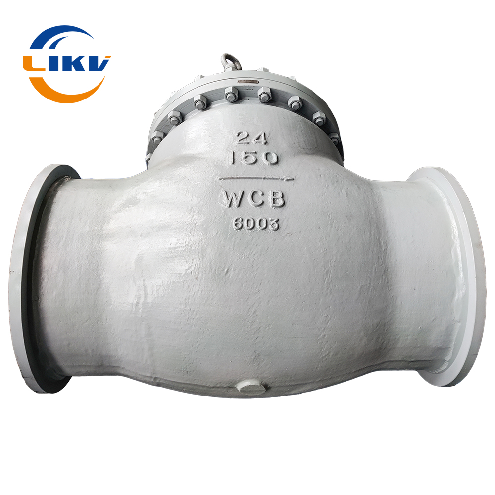Chinese LIKE H44H-16C cast steel carbon steel flange swing check valve one-way check valve DN50 80 100 200