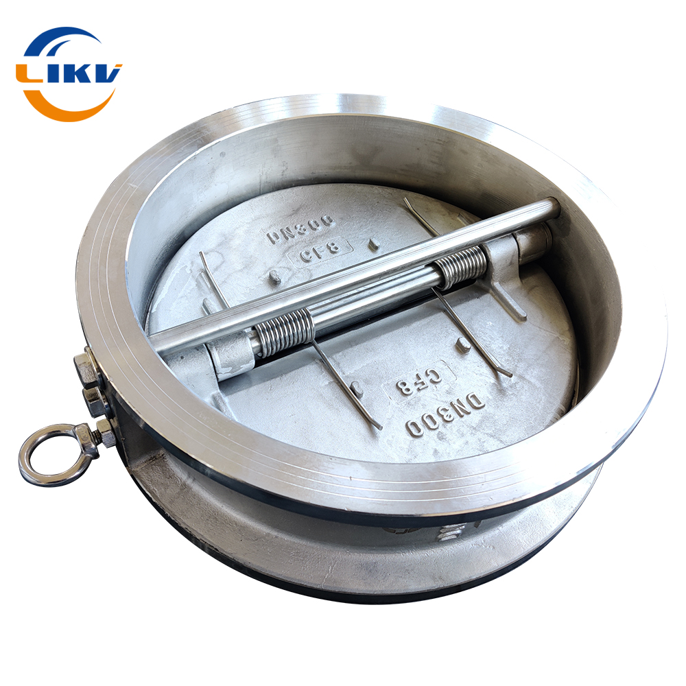 LIKE Valve 304 Stainless steel double disc soft seal Check Valve H77X-16 - reliable reverse-free and adjustable check valves for a wide range of industrial applications