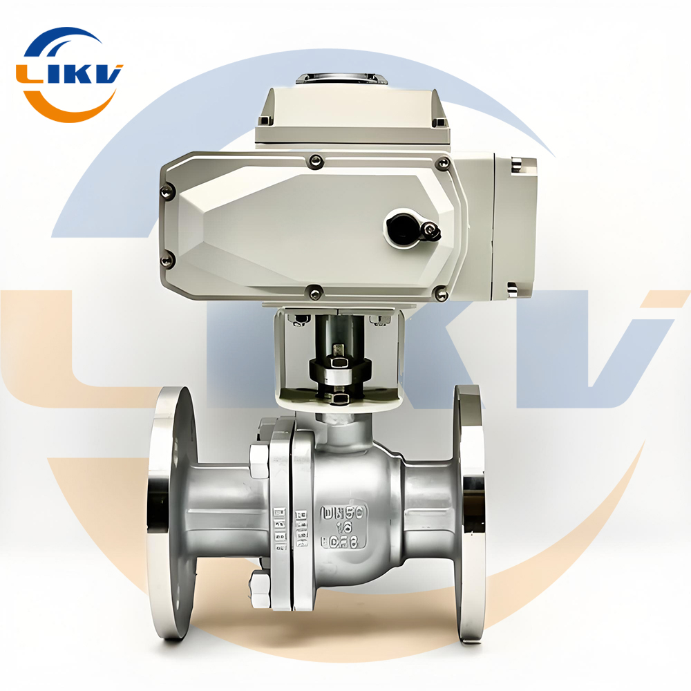China Heavy Type Two-piece Electric Flange Ball Valve - Essential for Industrial Automation