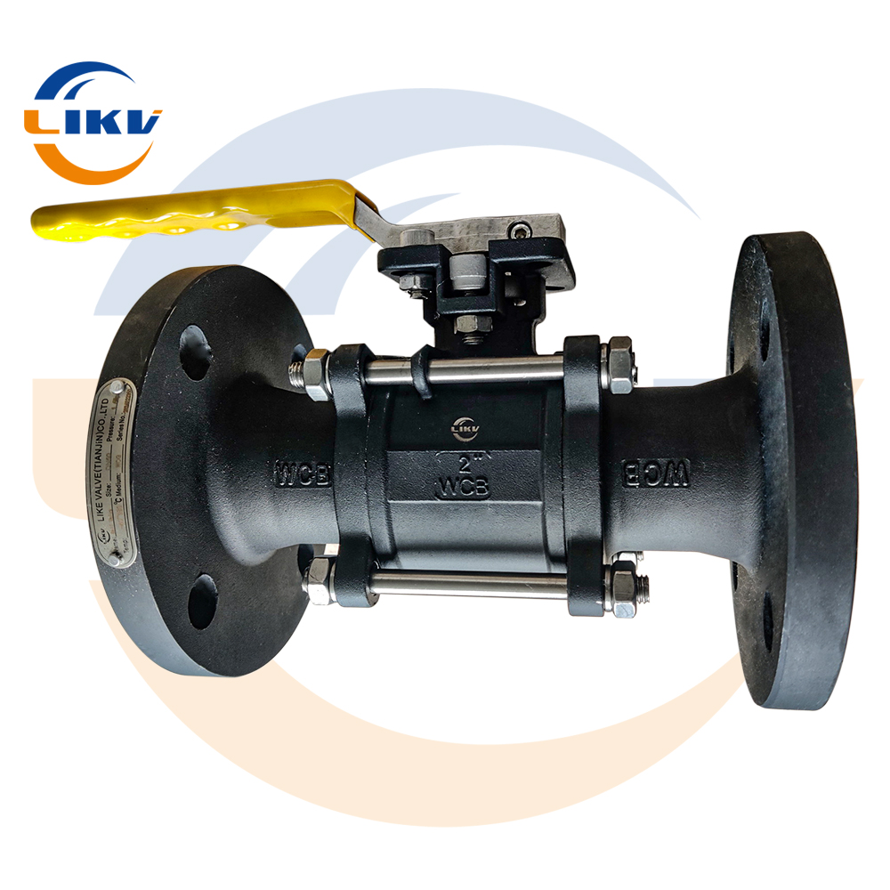 Three-piece flange carbon steel ball valve Q41F-16C-40C high-pressure ball valve quality assurance