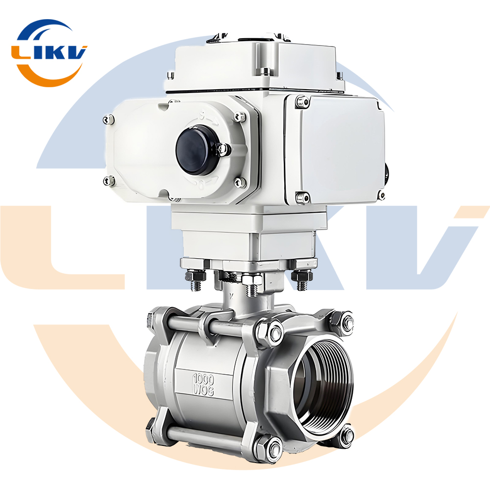 China Multifunctional Electric Three-Piece Ball Valve for Industries