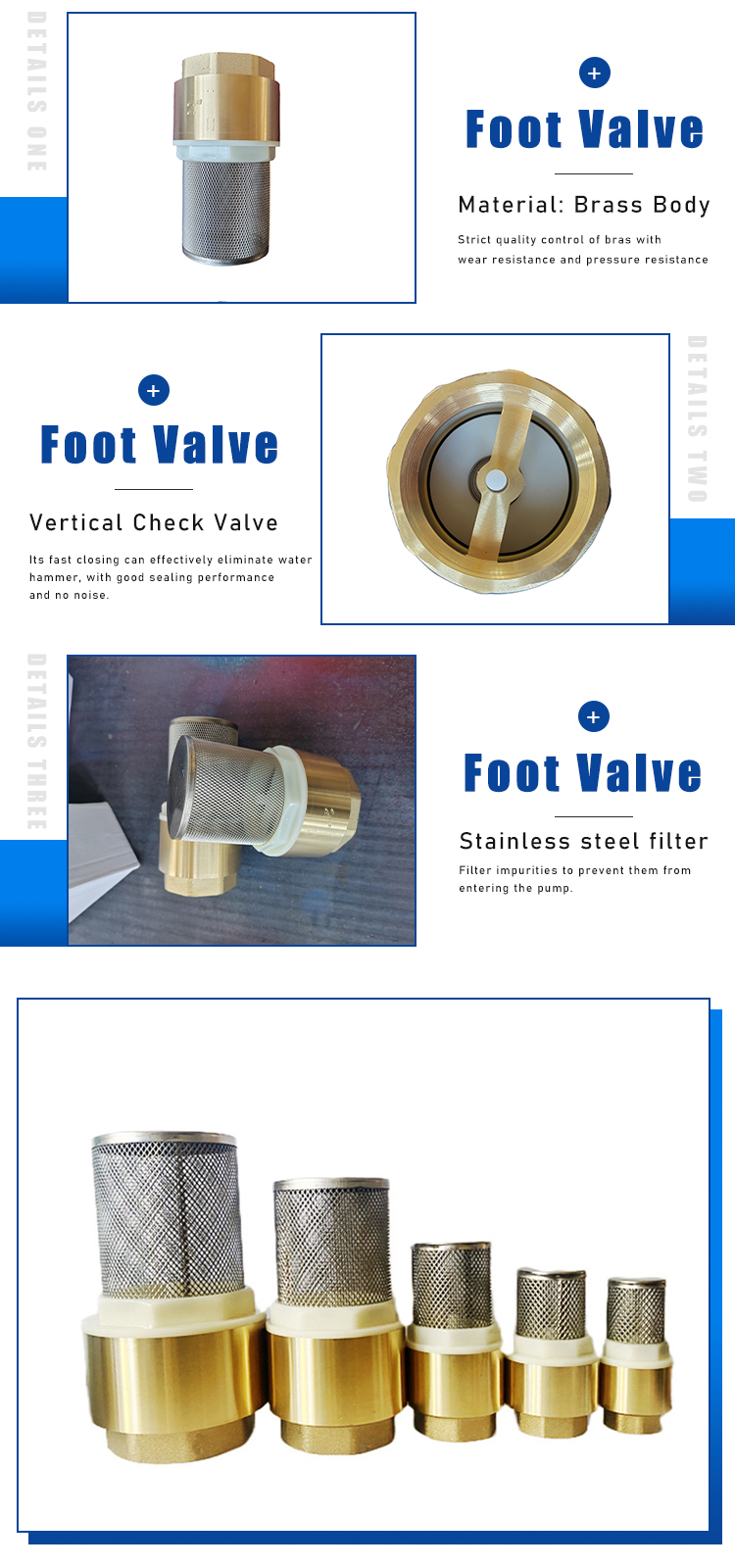 brass foot valve 详情页
