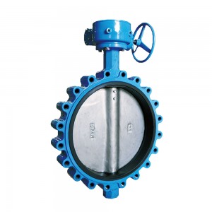 Factory wholesale China PTFE Lined Carbon Steel Double Flange Butterfly Valve