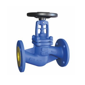 Ordinary Discount China DIN3356 Pn16/25 DN150 Angle Type Cast Iron Bellow Seal Globe Valve Flange End