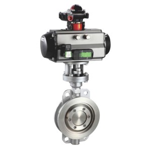 Low MOQ for China Double Flange Metal Hard Sealing Wafer Butterfly Valve with Worm Gearbox Operation