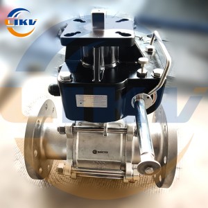 Three piece handwheel head high-pressure forged steel flange ball valve, resistant to high pressure, corrosion, and reliable sealing, suitable for harsh working conditions