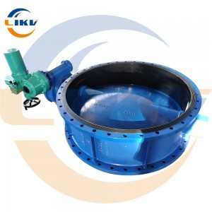 D941X-10Q Electric Butterfly Valve DN1500: High performance, durable, widely used in various industrial fields for electric regulating butterfly valves