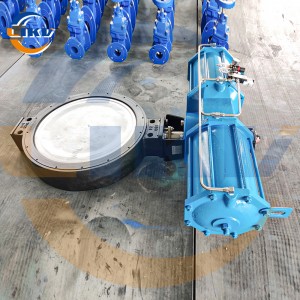 [High performance pneumatic butterfly valve] AW type pneumatic butterfly valve D671X-16Q large caliber 800 pair hydraulic pneumatic flange butterfly valve DN400 high quality valve