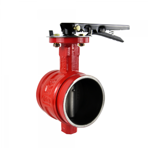 Quoted price for Grooved Type Butterfly Valve