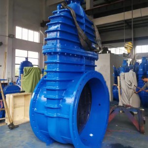 large diameter nrs gate valve with worm gear