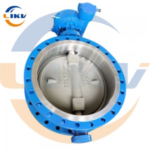 Stainless Steel Hard Seat Flange Butterfly Valve WCB Z2588 DN700 16C Worm Gear Metal Three-offset Cast Steel Flange Butterfly Valve