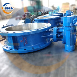 Stainless Steel Hard Seat Flange Butterfly Valve WCB Z2588 DN700 16C Worm Gear Metal Three-offset Cast Steel Flange Butterfly Valve Valve