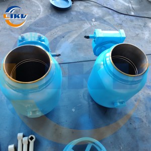 Fully Welded Ball Valve, Carbon Steel Natural Gas Heating and Ventilation Pipeline Ball Valve Q361F Turbine Welded Ball Valve DN200 PN25